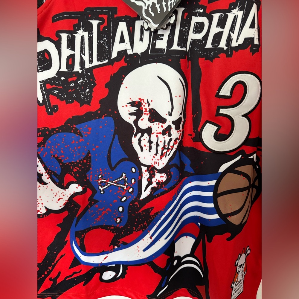 Allen Iverson The Answer 76ers Jersey Brand New Men’s Size NBA Basketball Top - Picture 5 of 10